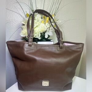 Dooney & Burke Leather West Tote Elephant Color